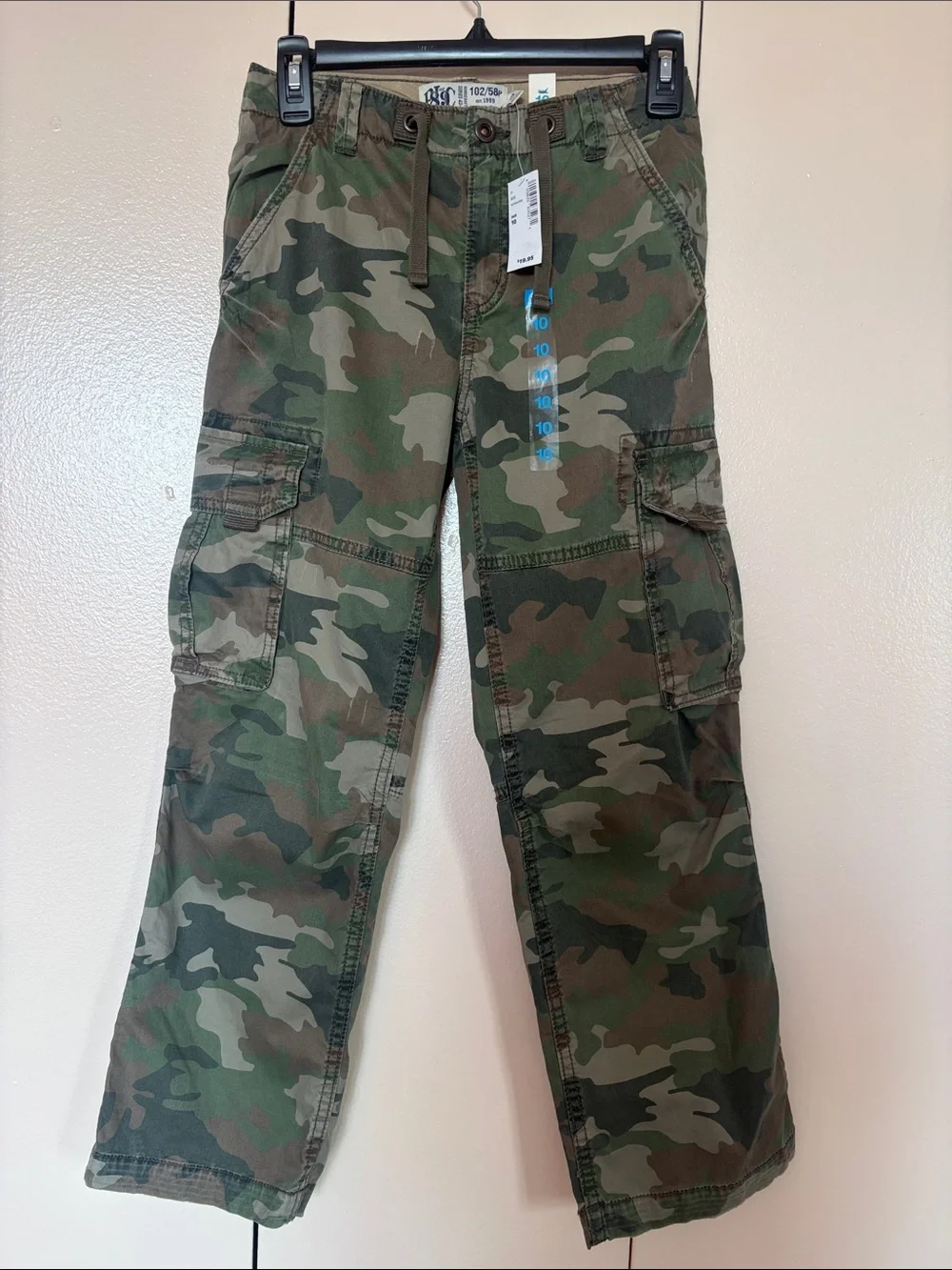 The Children's Place Green Camo Cargo Sweatpants